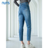 NUTS2023春秋季新款复古高腰显瘦百搭水洗牛仔长裤女4391106A1 商品缩略图4