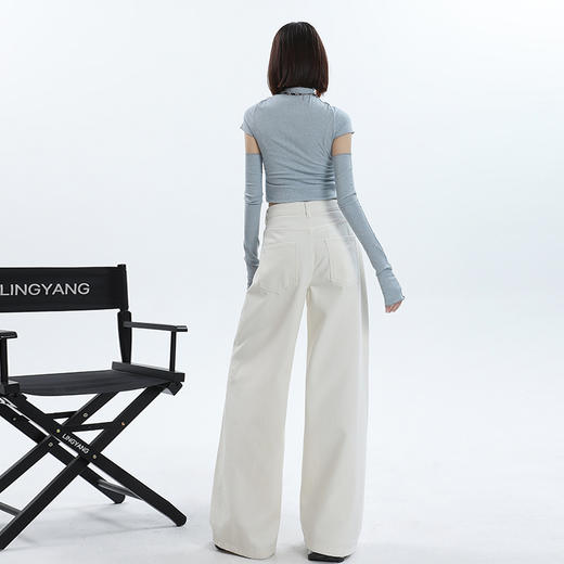 【HEY+JEANS】 宽松阔腿 牛仔裤 9893 商品图5