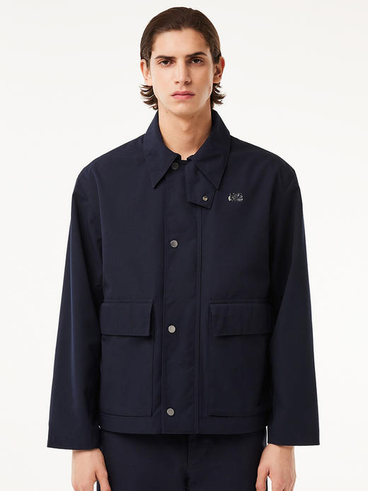 小鱼 2024秋季男装 时尚潮流休闲百搭翻领拉链夹克外套 Z-11909 商品图1