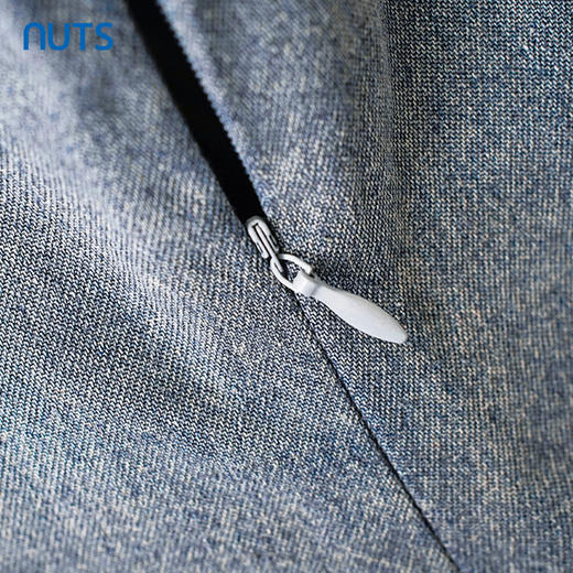 NUTS商场同款连衣裙纯棉时尚方领牛仔裙女131107077B 商品图4