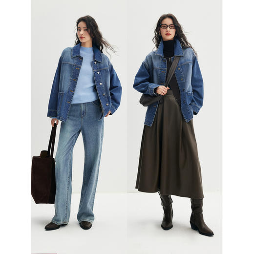 棉仓356607014一手长牛仔夹克 商品图3