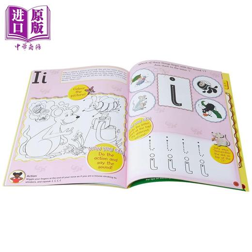 【中商原版】Jolly Phonics Activity Book 1 快乐自然拼读活动手册1 手写体英式英语  商品图1