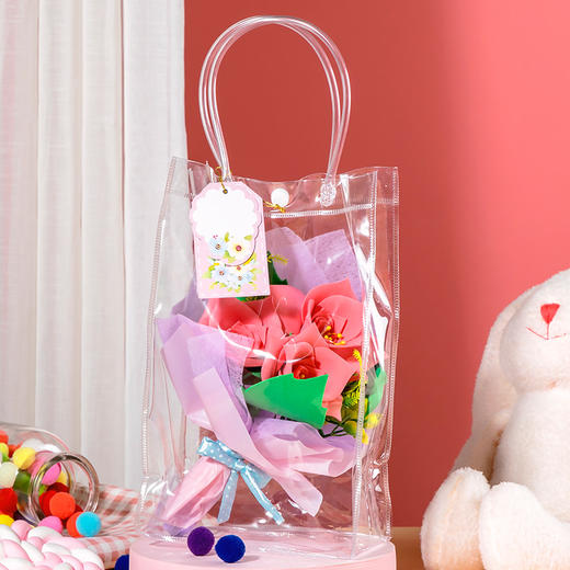 【教师节 手工花束】永生花 花束伴手礼袋（向日葵+玫瑰+牡丹） 商品图2