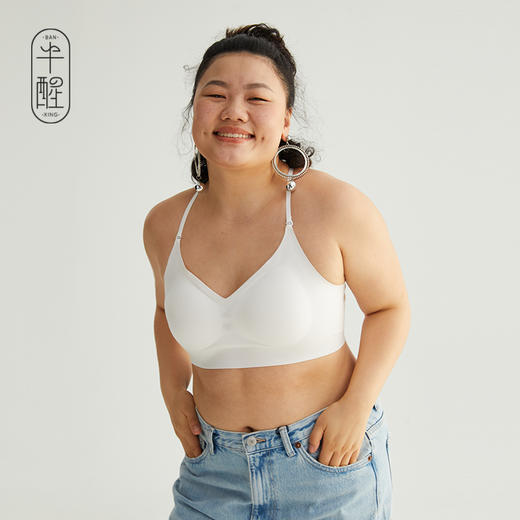 半醒it girl美背挂脖吊带背心外穿带胸垫短款上衣 商品图1