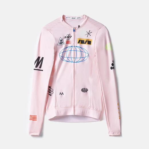 MAAP 女士 Axis Pro Jersey LS Pale Pink 长袖骑行服 商品图3