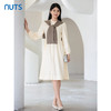 NUTS2023秋季新款气质宽松显瘦长袖连衣裙女 赠送披肩4391012A1 商品缩略图2