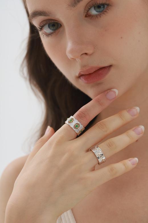 SOL DE VERANO 绿玉髓戒指 商品图5