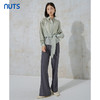 NUTS秋季新款时尚气质通勤风收腰设计感显瘦长袖衬衫女231013060B 商品缩略图0