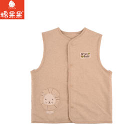 棉果果秋季新品春秋季男童女童彩棉马甲M101171199014