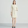 EITIE爱特爱气质圆领千金小香风收腰a字粗花呢连衣裙秋季新款D2407401 商品缩略图1