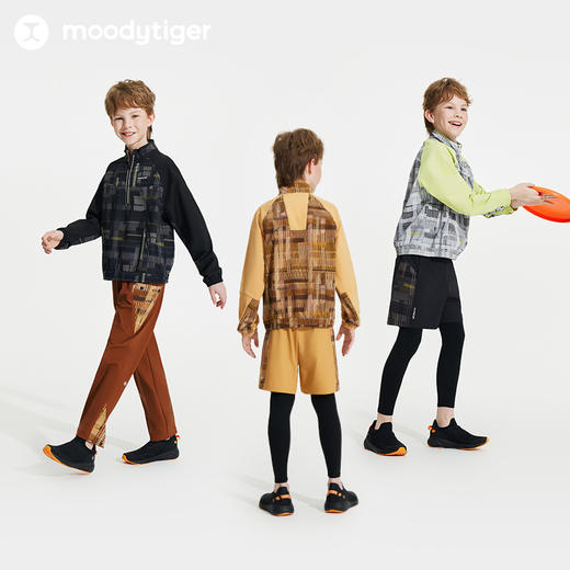 【24年秋新】moodytiger24秋新男童防风拒水户外运动卫衣外套43110301 商品图2