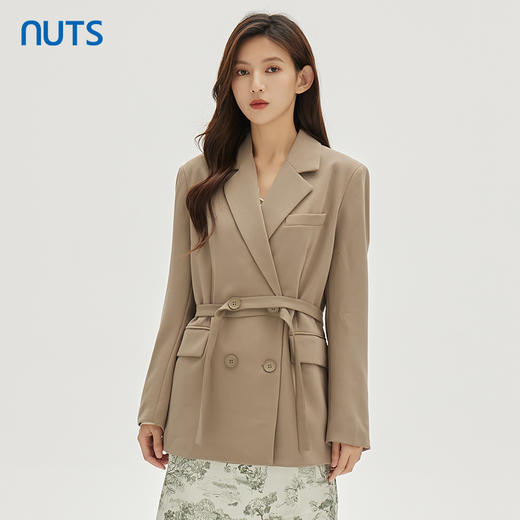 NUTS秋季新款时尚气质宽松显瘦通勤风百搭西装外套女333043172 商品图2