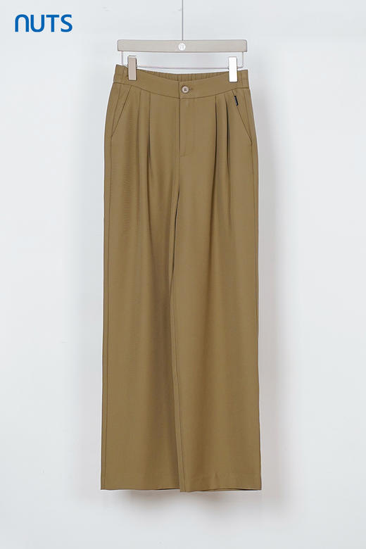NUTS秋季新款通勤西装裤直筒纯色宽松显瘦长裤女331072293 商品图5
