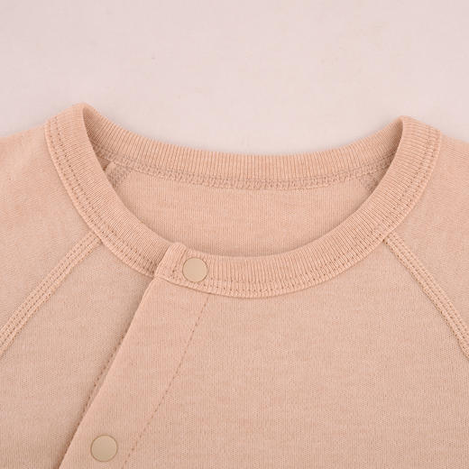 棉果果秋季新品春秋季男童女童彩棉爬服小熊偏襟连体衣M301720199407 商品图3