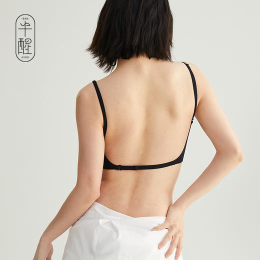 半醒it girl美背挂脖吊带背心外穿带胸垫短款上衣 商品图3