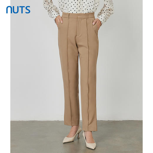NUTS秋季新款气质通勤风韩版直筒显瘦西装款长裤女231073084B 商品图3