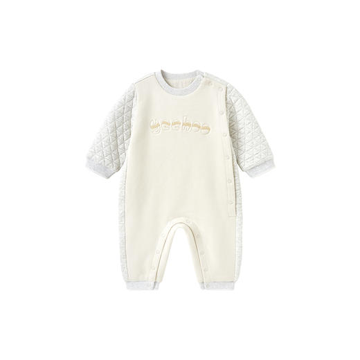 【商场同款】英氏婴儿衣服秋冬男童加绒保暖新生儿连体衣新款 商品图4