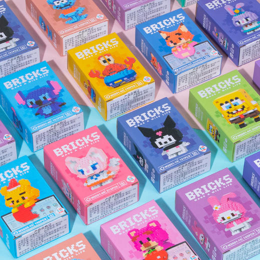 「拍1发10盒！29.9到手」兼容微型积木卡通公仔 儿童益智拼装积木男女孩礼物摆地摊玩具 商品图2