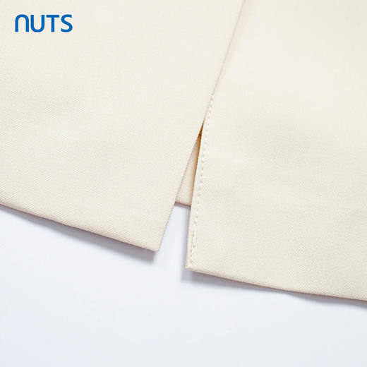 NUTS秋季新款纯色宽松显瘦开叉直筒温柔长裙女231063204 商品图4