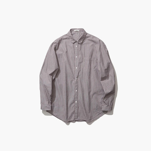 ATON GIZA STRIPE STANDARD SHIRT 埃及棉条纹长袖衬衫 商品图3