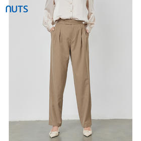 NUTS春秋季新款时尚气质百搭休闲直筒显瘦西装款长裤女231073118B