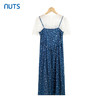 NUTS夏日穿搭高级感法式蓝色碎花吊带连衣裙子套装女221107346 商品缩略图1
