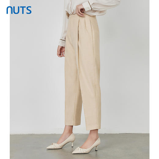 NUTS秋季新款气质通勤风a字版型休闲长裤女231073040B 商品图3