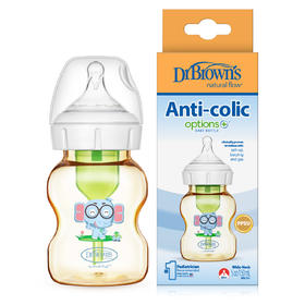 DrBrowns布朗博士爱宝选PLUS 5安士PPSU宽口婴儿奶瓶(布布IP版）
