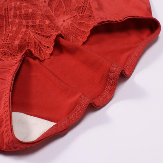 都市丽人内裤薄透丝滑三角裤蕾丝+泳布女士内裤YPT5D3 商品图6