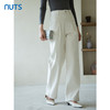 NUTS2023春秋季新款复古休闲直筒长裤女简约设计感宽松4340705A1 商品缩略图1