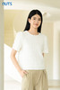 NUTS秋季新款白色圆领简约直筒泡泡袖套头衬衫衫女4320111A1 商品缩略图5