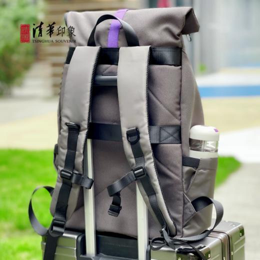 清华文创磁力扣大容量休闲环保双肩包 商品图6