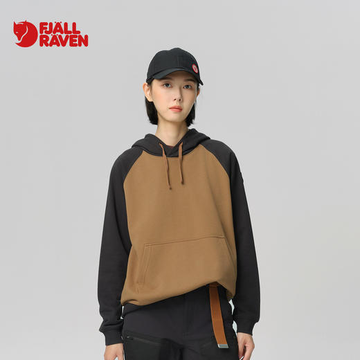 北极狐 女士连帽套头卫衣 2024秋冬新款城市户外拼色上衣04242216 商品图0