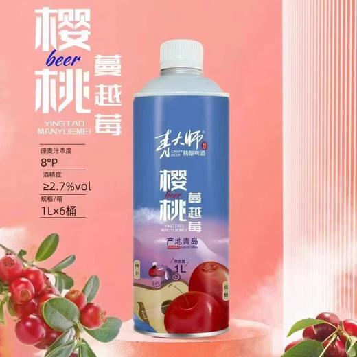 食品酒水-青大师原浆啤酒精酿啤酒果味整箱 商品图3