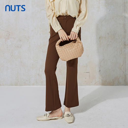 NUTS秋季新款时尚气质通勤风宽松显瘦阔腿休闲长裤女231073142 商品图3