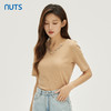 NUTS秋季新款时尚气质通勤风V领链条装饰短袖T恤女331021155 商品缩略图4