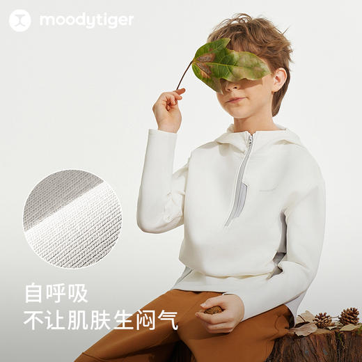 【24年秋新】moodytiger24秋新男童户外运动防风卫衣外套43110302 商品图2