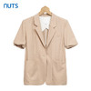 NUTS休闲高级感短袖西装女夏季小众西服221048146B 商品缩略图0