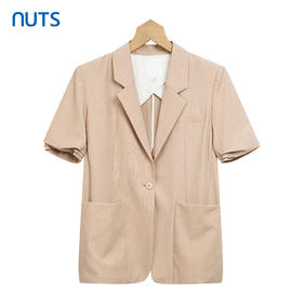NUTS休闲高级感短袖西装女夏季小众西服221048146B