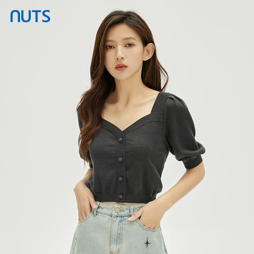 NUTS秋季新款时尚气质通勤风修身显瘦套头衫女331052110 商品图4