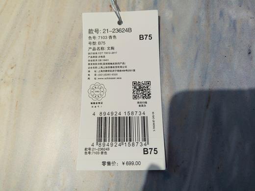 SCHIESSER德国舒雅大胸显小侧收副乳薄款透气聚拢软支撑无钢圈蕾丝文胸21/23624B 商品图6