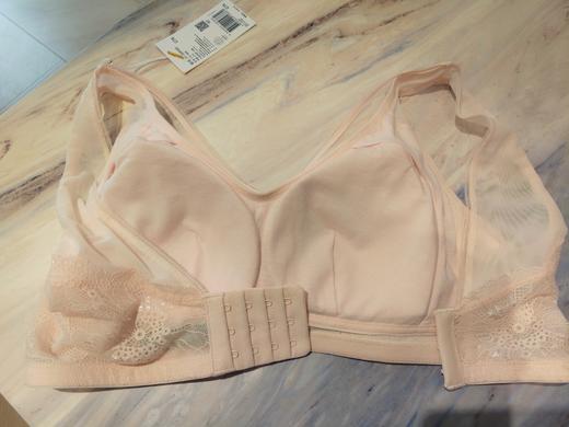 【大胸显小】SCHIESSER德国舒雅大胸显小侧收副乳中厚款透气聚拢软支撑无钢圈胸垫可拆卸蕾丝文胸21/22905B 商品图5