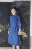 逸红颜明月优选 #知性文艺丹林蓝旗袍连衣裙「丹琳」,显瘦设计,柔软轻盈 商品缩略图7