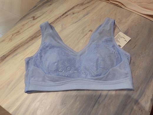 【大胸显小】SCHIESSER德国舒雅大胸显小侧收副乳中厚款透气聚拢软支撑无钢圈胸垫可拆卸蕾丝文胸21/22905B 商品图8