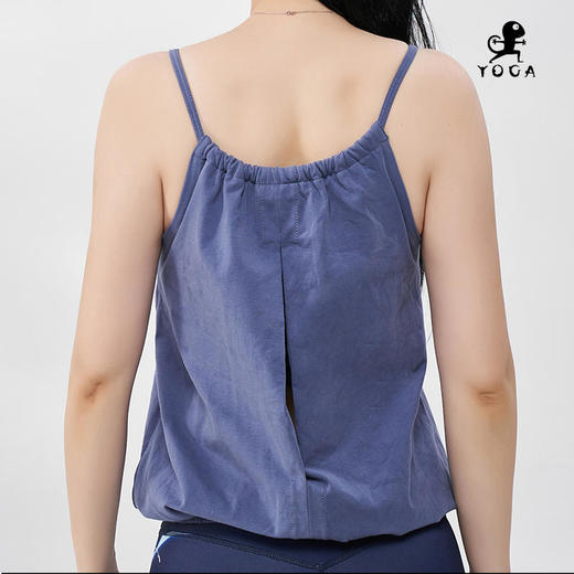 壁虎瑜伽【2408SY293】细吊带宽松背心（可拆卸胸垫）【5天发货】 商品图7