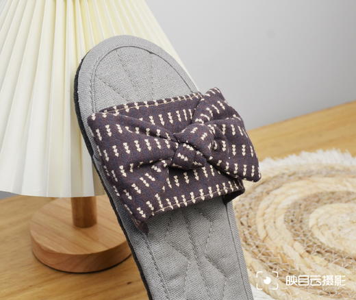 布艺拖鞋INS蝴蝶结系列-紫色（M37-38） 商品图2