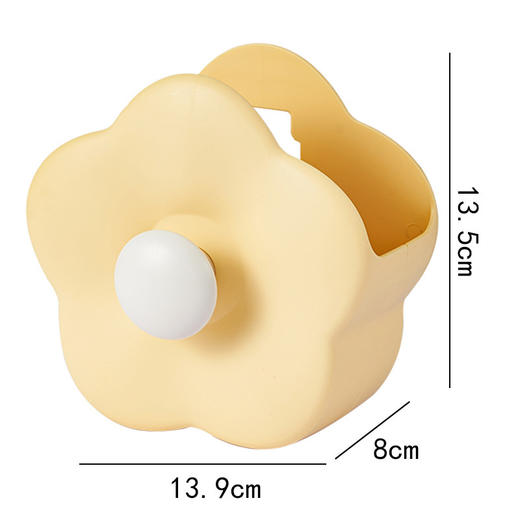 【少女心~花仙子收纳盒 可可爱爱】花朵化妆刷收纳盒 壁挂家用浴室梳妆台 桌面梳子牙刷置物架 可爱笔筒-QQ 商品图6