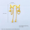 【限时克减150元】足金 #比翼双飞 #九紫离火 5G黄金金珠蕾丝流苏耳饰双生蝶相恋蝶耳钉九紫离火福运鱼鳞蝴蝶耳吊(AG5GES00181)预售产品下单后不退款不退货不换货不补差价 商品缩略图4