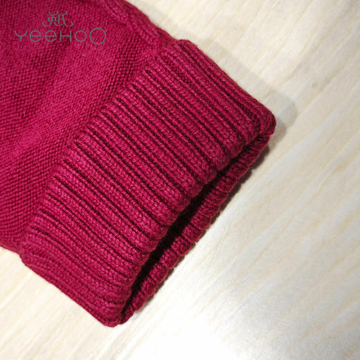 英氏-童衣类（秋）D0英毛打底裤 绛红 100CM 商品图1