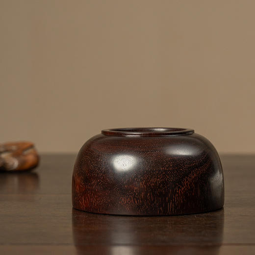 紫檀一木整挖水盂 商品图0